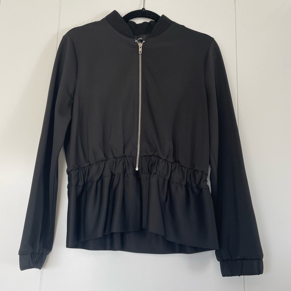 Lea & Viola Black Zip Up Jacket
